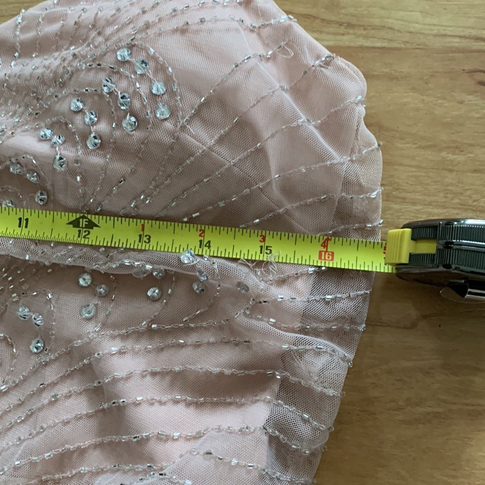 Andrianne papell long dress size 8 pink sequence - Picture 6 of 8